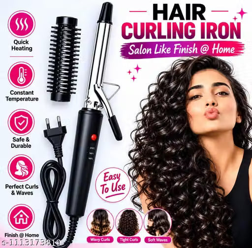 Combo Offer 3-IN-1 Styling Kit For Women | Quick Drying | Smooth Straightening | Long Lasting Curles | Smooth Comb | TT6