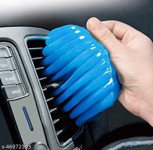 Glamsure Super Clean Car & Keyboard Cleaning Gel | Dust Cleaner Gel for Car AC Vent, Laptop & Electronics | Reusable Sticky Gel | Removes Dirt & Dust Easily(Pack of 2)